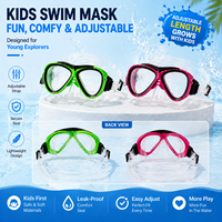 Masque de plongée à double lentille, verre trempé transparent, silicone souple, anti-fuite, lunettes de plongée réglables pour les sports nautiques