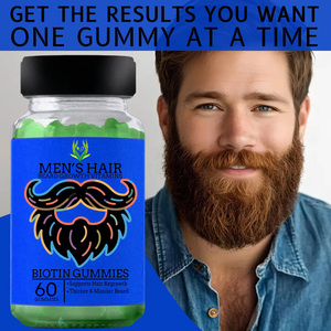 Meilleure Qualité Collagène Gommeux Boost Repousse Les Cheveux De L'homme Croissance De La Barbe Vitamines Gommes Avec MSM 60 Gummies - Product Image 4