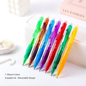 Stationery Factory Sell Ergonomic Heat Friction Vanish Erasable Gel <b>Ink</b> Ball Pen Sets with Eraser for Boy - Product Image 2