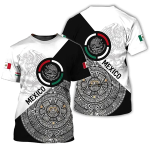 T-shirts imprimés en 3D avec le drapeau du Mexique, t-shirts d'été mexicains pour hommes et femmes, manches courtes, t-shirts tendance, streetwear, Harajuku, t-shirts pour enfants, vêtements - Product Image 5