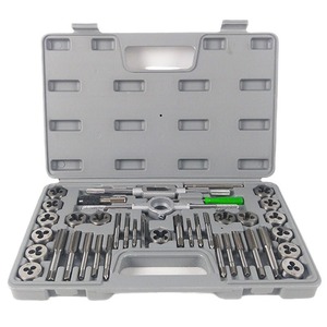 High Quality <strong>40PCS</strong> Tool Box <strong>Set</strong> Tap &amp; Die with Holder and Adjustable <strong>Wrench</strong> Hard Case OEM - Product Image 2