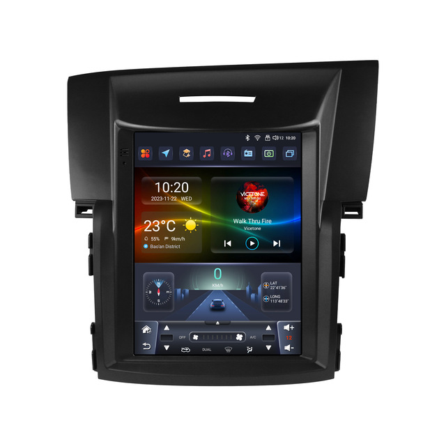 CARUPEZ 9.7inch IPS Android Car Stereo GPS DSP Vertical Tesla Style Navigation Head Unit CR-V 2012-2016 CarPlay Android Auto