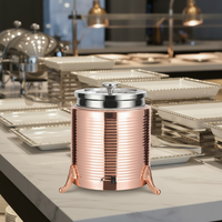 Chauffe-soupe électrique commercial de luxe en acier inoxydable, chauffe-plats pour hôtel, buffet, restauration, station de soupe à sec 10L 400W