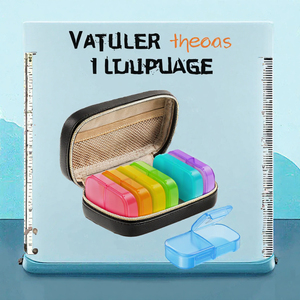 Boîte à pilules hebdomadaire portable en plastique Hejia Ni2939 avec 21 compartiments, 3 prises par jour, personnalisable, étui de voyage pour vitamines et médicaments - Product Image 3