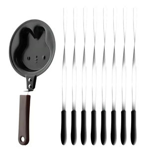 Asador Giratorio Clásico de Acero Inoxidable, 8 Brochetas, Rotación de 360 Grados, Parrilla Eléctrica para Kebab - Product Image 2