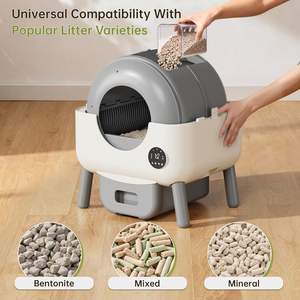 Bac à litière automatique autonettoyant grande capacité pour plusieurs chats, contrôlé par application, silencieux et sans odeur, avec capteurs de sécurité intelligents - Product Image 5
