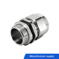 Prensaestopas metálico personalizado con rosca M, PG, G, NPT, de acero inoxidable SS304 SS316, a prueba de explosiones, con sellado de silicona, tabla de tamaños