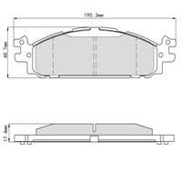 D1508 Set bantalan rem depan keramik profesional Premium 2011 2019 baru untuk Ford Explorer 2011-2012 Lincoln 2011-2019 Lincoln