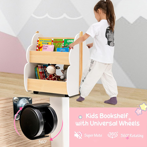 WDF piccoli giocattoli in legno organizzatore di stoccaggio <span class=keywords><strong>per</strong></span> <span class=keywords><strong>bambini</strong></span> carine libreria <span class=keywords><strong>per</strong></span> soggiorno mobili rimovibili <span class=keywords><strong>per</strong></span> <span class=keywords><strong>bambini</strong></span> libreria con ruote - Product Image 3