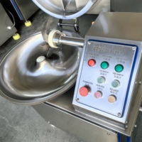 Machine à couper la viande en acier inoxydable 20L, émulsifiant automatique à vitesse variable pour la transformation de saucisses et de boulettes de viande