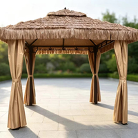 Chaise suspendue d'extérieur au design moderne, résistante à l'eau et à la corrosion, avec structure en acier inoxydable à 4 côtés, pour patio et mobilier d'extérieur