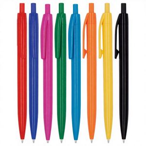 Customized Logo Office Stationery Printable Logo Gift Creative Simple Solid Color Press Plastic Advertising Ballpoint <b>Pen</b> - Product Image 1
