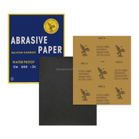 Papiers abrasifs imperméables en carbure de silicium 9x11 pouces P60-P2000, feuilles abrasives noires pour le polissage automobile, du bois et du métal, papier kraft
