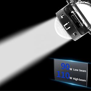 Chenlang Super brillante CLT1W sin pérdidas 3 pulgadas LED faro 90W haz bajo 110W haz alto película Azul Bi LED proyector lente motocicleta - Product Image 6