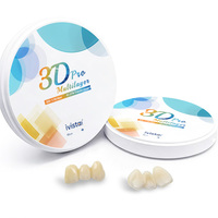 Logo Kustom 3D Pro Multilayer Dental Zirconia Block 98mm Gradient Shade CAD CAM Sistem Terbuka Laboratorium Gigi CE ISO13485