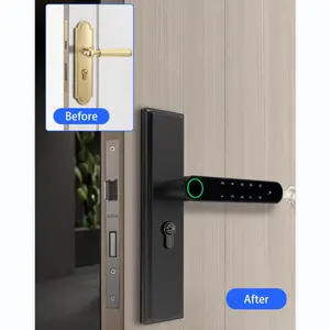 Easy Install App Open Fingerprint Lock Handle Disposable Code Lock