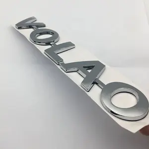 Fabriek Directe Verkoop Auto Accessoires Op Maat Maken Uw Eigen Logo Chromen Galvaniseren Abs Chromen Auto Embleem Badge