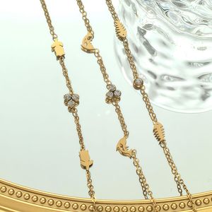 <span class=keywords><strong>Bracciale</strong></span> a spina di pesce in acciaio inossidabile da 2 mm all'ingrosso per donna, gioielli indiani minimalisti fai da te con strass, gioielli alla moda - Product Image 3