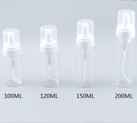 Bouteille de savon liquide moussant blanc transparent 30ml 50ml 60ml 100ml 150ml 250ml, flacon pompe à mousse en plastique PET pour lavage des mains