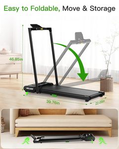EU Foldable Home with 6 Levels Auto Incline 1-6KM/H Speed Range Anti-Slip Running Surface <b>Walking</b> <b>Machine</b> for Exercise - Product Image 3