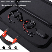 Panneau solaire pliable noir/orange 200W/400W pour station d'alimentation