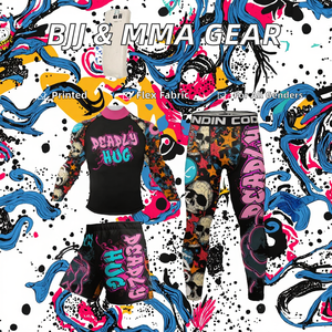 Protège-éruption imprimé personnalisé pour adultes BJJ MMA Jiu Jitsu Gear avec ceinture extensible en caoutchouc - Product Image 3