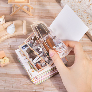En gros 10 Autocollants Par Paquet <span class=keywords><strong>Chat</strong></span> Maison <span class=keywords><strong>Journal</strong></span> Série Maison Aménagement Paysager Découpé Matériel Décoratif Collage pour La Décoration De Vacances - Product Image 4