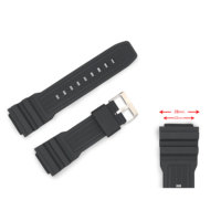 Correa de reloj compatible W2532 de resina negra de 22 mm, repuesto perfecto de España