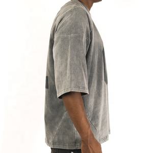 เสื้อยืดผู้ชายแขนสั้นมีตัวอักษรตัวเลขกรดแขนสั้น Raglan แบบย้อนยุค - Product Image 6