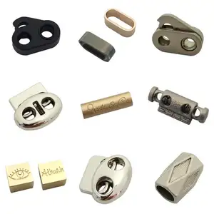 Wholesale European Standard Golden Metal Cord End Lock Stopper Toggle For Sports Pants