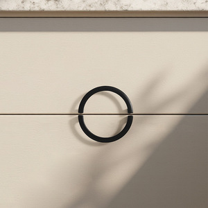 Modern Minimalist Aluminum Alloy Round <b>Cabinet</b> Handles Semi Circular Furniture Hardware For Drawer Door Accessory - Product Image 2