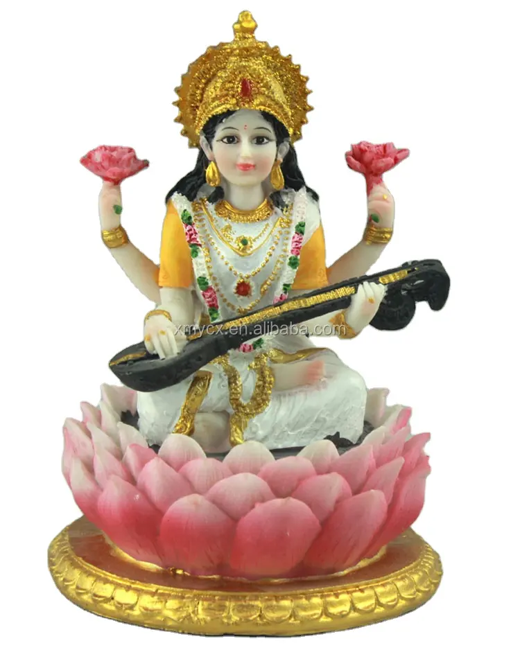 Resin Besar India Allah Patung Hindu Berwarna-warni Doa Item