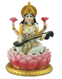 Resin Large indian god statue colourful hindu prayer items