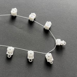 Glissières électriques pour rideaux à plis ondulés avec bouton, système de rail pour rideaux à plis ondulés, glissières à roulettes pivotantes pour rideaux - Product Image 4