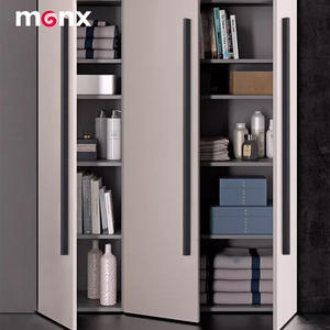 Wholesale Furniture Hardware Modern Kitchen Bedroom Drawers Cabinets Dressers Wardrobe Gold <strong>Black</strong> Aluminum Alloy Metal Handles - Product Image 6
