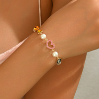 Bracelet polyvalent de luxe pour femme, style Y2K, esthétique douce, accessoire tendance pour influenceuses de mode, idéal pour les sorties et les tenues de princesse.