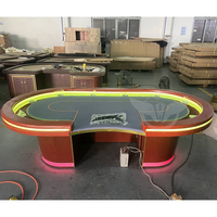 Table de poker LED de haute qualité YH 102 pouces pour 10 joueurs, table de poker professionnelle, casino, Texas Hold'Em