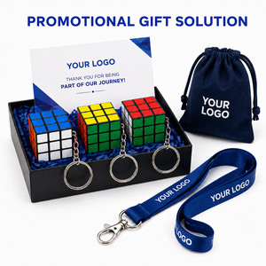 Custom Logo 3x3 Magic <b>Cube</b> Keychain Mini Speed <b>Cube</b> Puzzle Toy Keyring for Promotional Gift Education Stress Relief Office Toy - Product Image 6