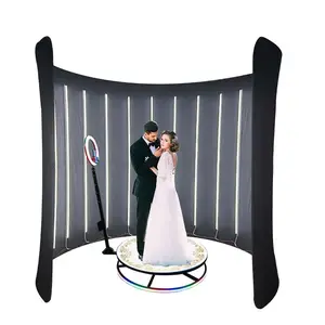 Factory Outlet Photo-Booth-360 5 Person Changing Led Tube 360 Inflatable Photo Booth With Reasonable Price