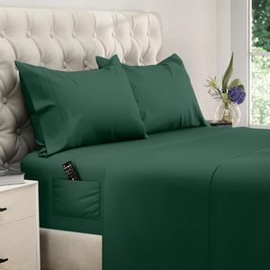 Set di Lenzuola Serie 1500 |   Biancheria da Letto Ultra Morbida e Fresca per Hotel - Tasche Profonde - Resistente a Rughe, Macchie e Sbiadimento - Product Image 6