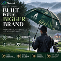 Parapluie Droit Entièrement Automatique de 30 Pouces en Tissu Pongee Imperméable, Cadre en Fibre de Verre Résistant au Vent, 8 Baleines, Vente en Gros