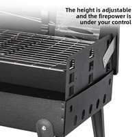 Barbecue pliant portable pour camping en extérieur, modèle HK-001, léger (2,4 kg), idéal pour les stands de rue