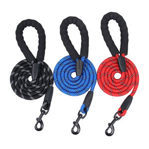 Guinzaglio per Cani in Corda 150cm con Impugnatura Imbottita Confortevole, Fili Altamente Riflettenti per Cani di Taglia Media e Grande - Product Image 1