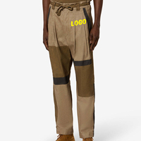 Pantalon droit décontracté pour homme, style urbain, avec logo graphique personnalisé, broderie, cordon de serrage, tricoté, boutonné, nouvelle mode, ODM/OEM