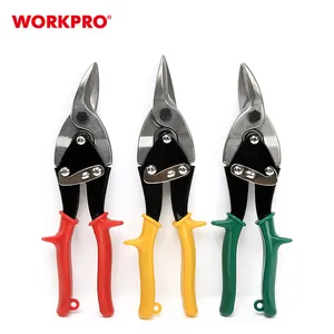 WORKPRO 3 팩 10 "항공 Snip 세트 왼쪽 오른쪽 스트레이트 컷 Snips 시트 금속 절단 펜치 니퍼 Snip 편안한