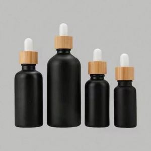Oferta Especial: Envases de Vidrio Mate Negro de 5ml/10ml/15ml/20ml/30ml/50ml/100ml para Suero Líquido, Crema para el Cuidado de la Piel y Aceites Esenciales, con Impresión Serigrafiada - Product Image 6