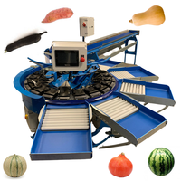 Equipo de Clasificación de Frutas y Verduras CALIBREX Hecho en Francia, Máquina Clasificadora de Peso Pequeño para Melón, Calabaza Hokkaido