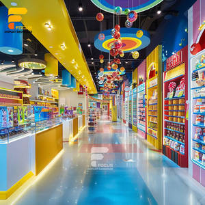 <span class=keywords><strong>Comptoir</strong></span> de <span class=keywords><strong>snack</strong></span> au design unique de magasin de noix Décor de chocolat géant Présentoir de bonbons Étagère Présentoir de bonbons avec lumières LED - Product Image 5