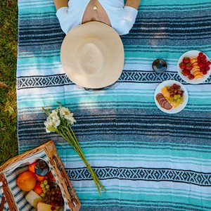 Chăn Mexico đích thực, chăn Yoga-Chăn dã ngoại ngoài trời hoàn hảo, chăn cắm trại - Product Image 4