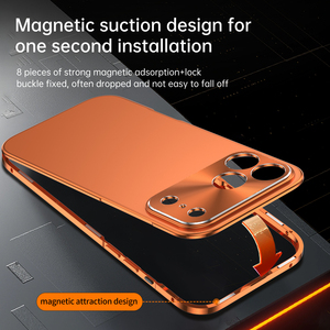 Nueva funda metálica anticaídas todo incluido, compatible con la funda del teléfono 17Promax y la funda magnética todo incluido para iPhone 16 17Pro. - Product Image 3
